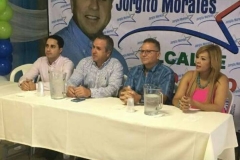 Conferencia de prensa: Carlos Flores Vega, Jorge Morales Wiscovitch, José Aponte y Evelyn Vázquez.